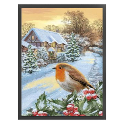 Christmas Snow Bird - 11CT Stamped Cross Stitch 40*55CM