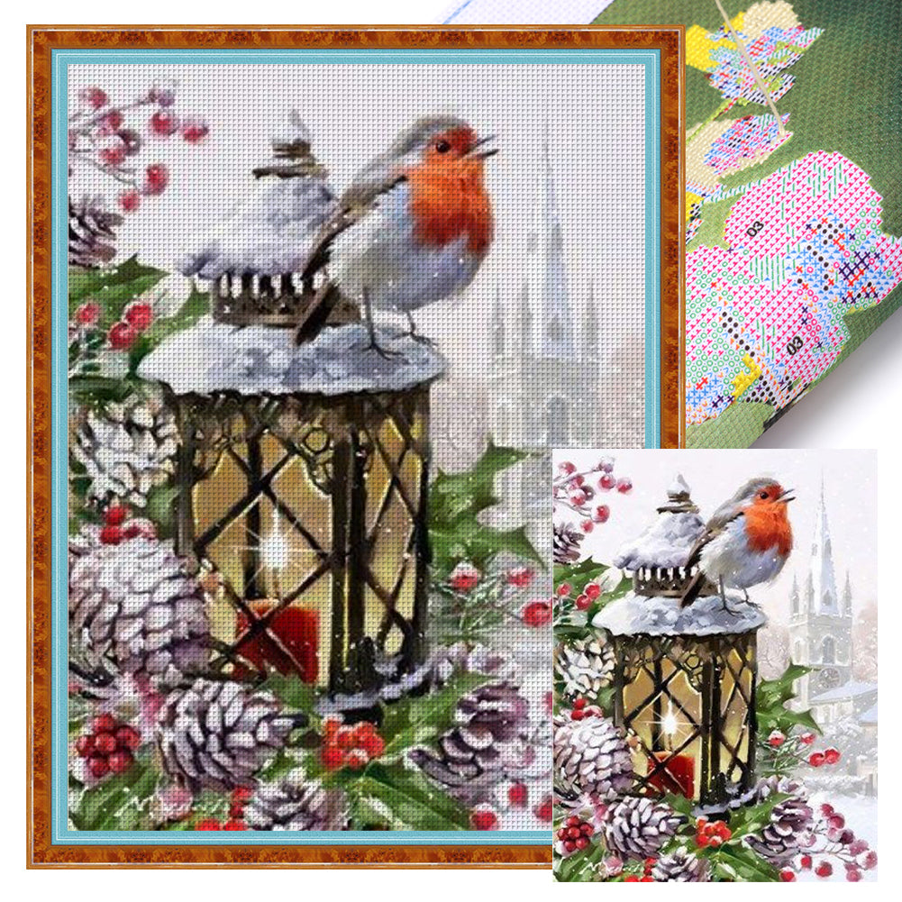 Christmas Snow Bird - 11CT Stamped Cross Stitch 40*55CM