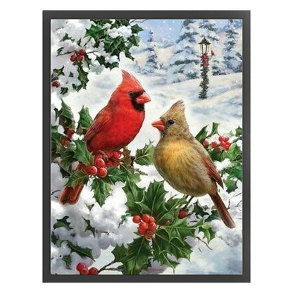 Christmas Snow Bird - 11CT Stamped Cross Stitch 40*55CM