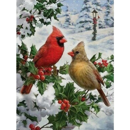 Christmas Snow Bird - 11CT Stamped Cross Stitch 40*55CM