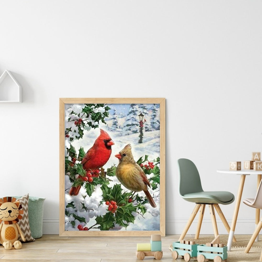 Christmas Snow Bird - 11CT Stamped Cross Stitch 40*55CM