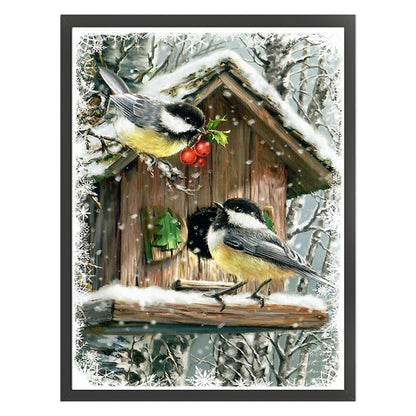 Christmas Snow Bird - 11CT Stamped Cross Stitch 40*55CM