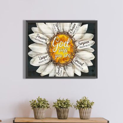 Vintage Wood Board Pictorial Calligraphy And Painting - Full Round Drill Diamond Painting 50*40CM