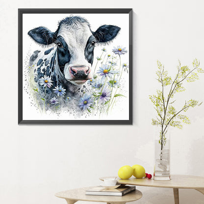 Dairy Cow - Full Round Drill Diamond Painting 30*30CM