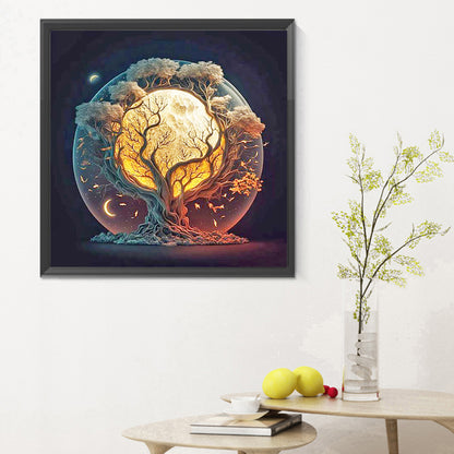 Tree Of Life Crystal Ball - Full Round Drill Diamond Painting 30*30CM