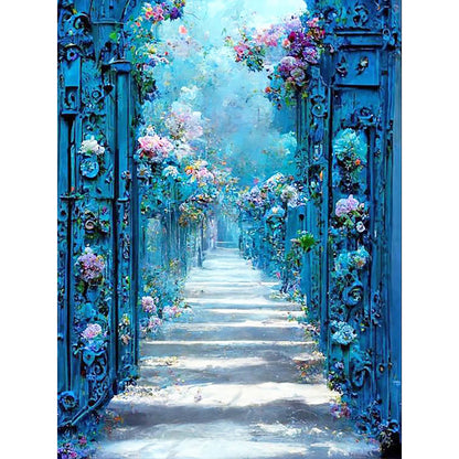 Flower Path - Full Round Drill Diamond Painting 30*40CM