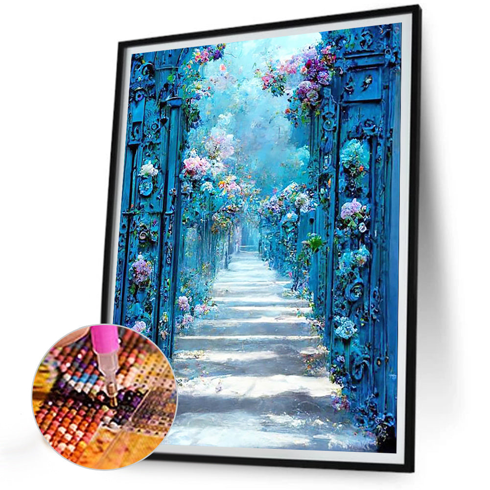 Flower Path - Full Round Drill Diamond Painting 30*40CM