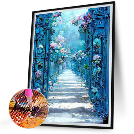 Flower Path - Full Round Drill Diamond Painting 30*40CM