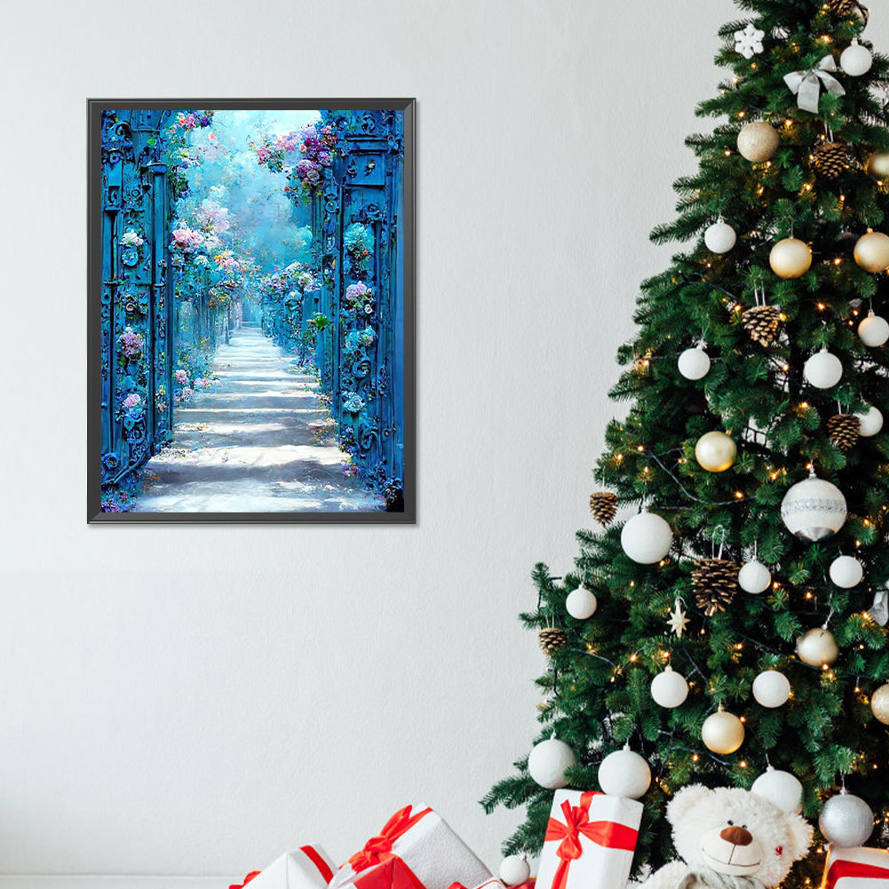 Flower Path - Full Round Drill Diamond Painting 30*40CM