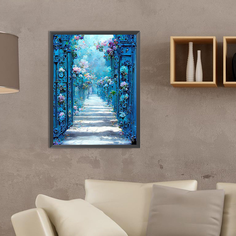 Flower Path - Full Round Drill Diamond Painting 30*40CM