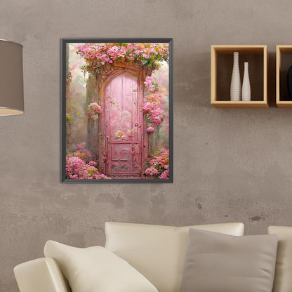 Flower Door - Full Round Drill Diamond Painting 30*40CM