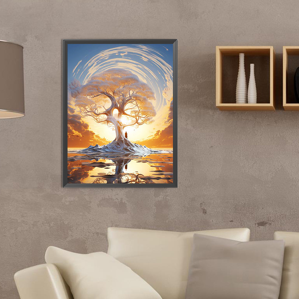 The Tree At The End Of The World - Full Round Drill Diamond Painting 30*40CM