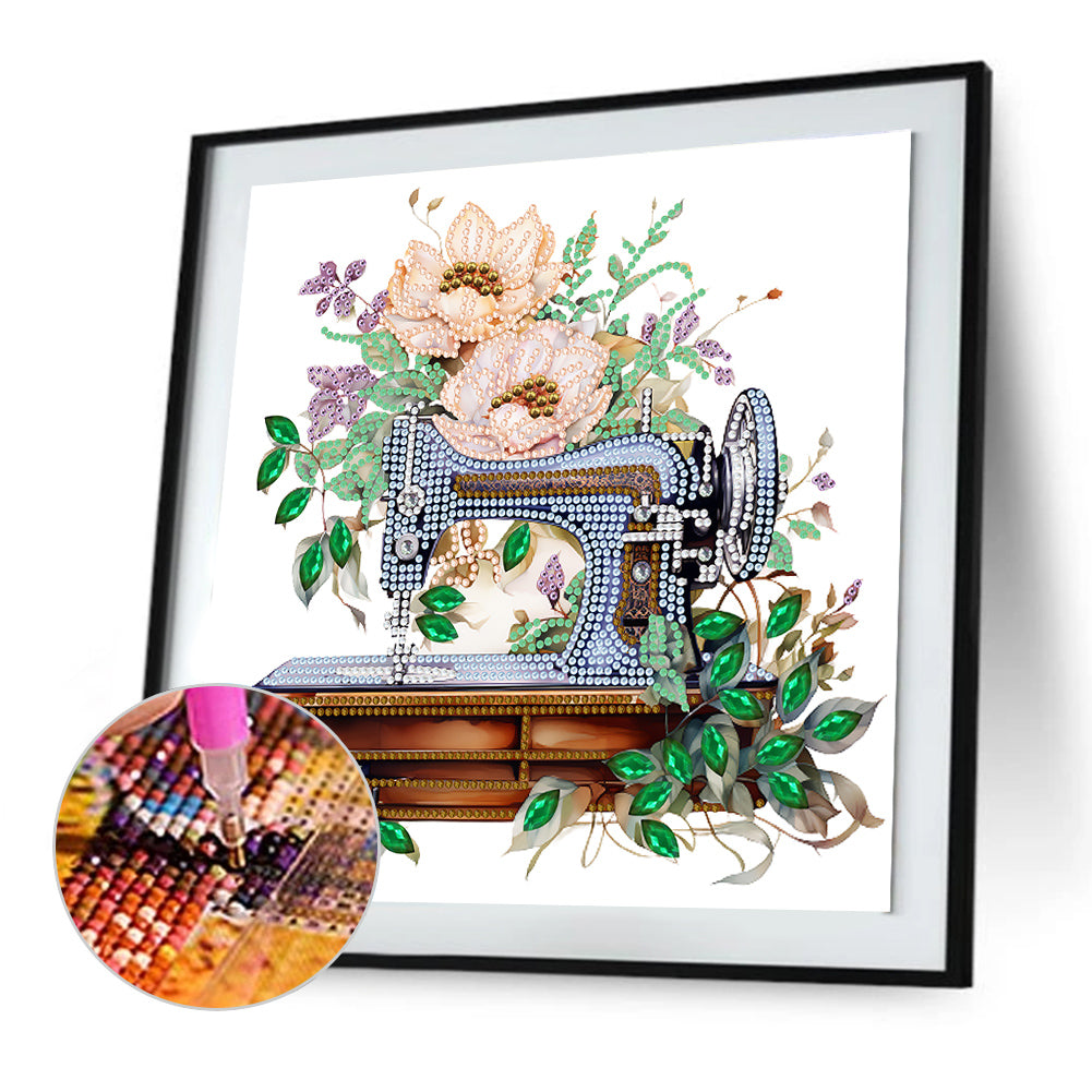 Nostalgic Memories Sewing Machine - Special Shaped Drill Diamond Painting 30*30CM