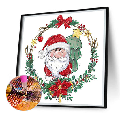 Christmas Wreath - Special Shaped Drill Diamond Painting 30*30CM