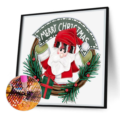 Christmas Wreath - Special Shaped Drill Diamond Painting 30*30CM