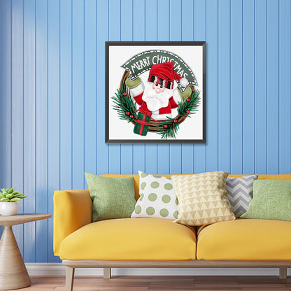 Christmas Wreath - Special Shaped Drill Diamond Painting 30*30CM