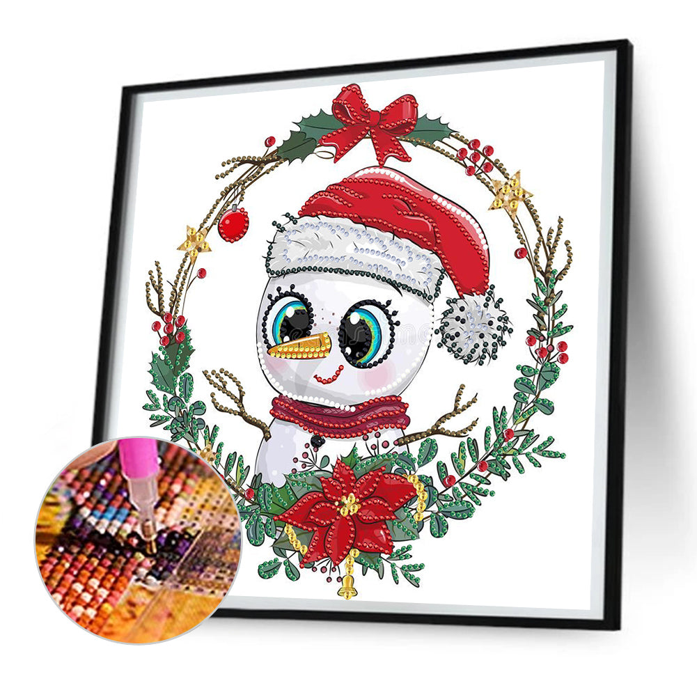 Christmas Wreath - Special Shaped Drill Drill Diamond Painting 30*30CM