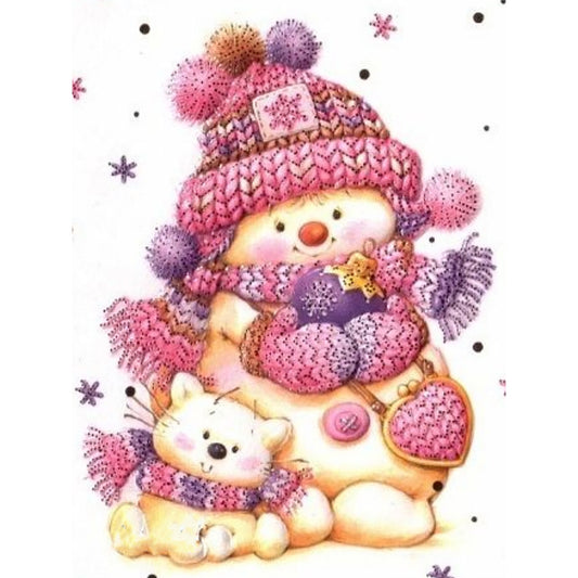 Woolen Bear - Full Round Drill Diamond Painting 30*40CM