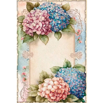 Vintage Poster - Hydrangea - 11CT Stamped Cross Stitch 40*60CM