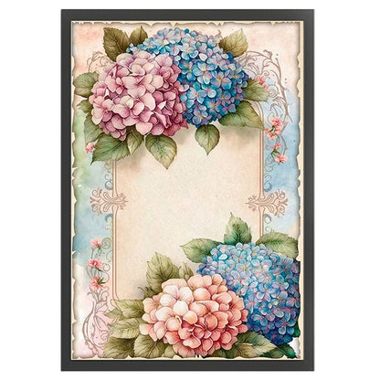 Vintage Poster - Hydrangea - 11CT Stamped Cross Stitch 40*60CM