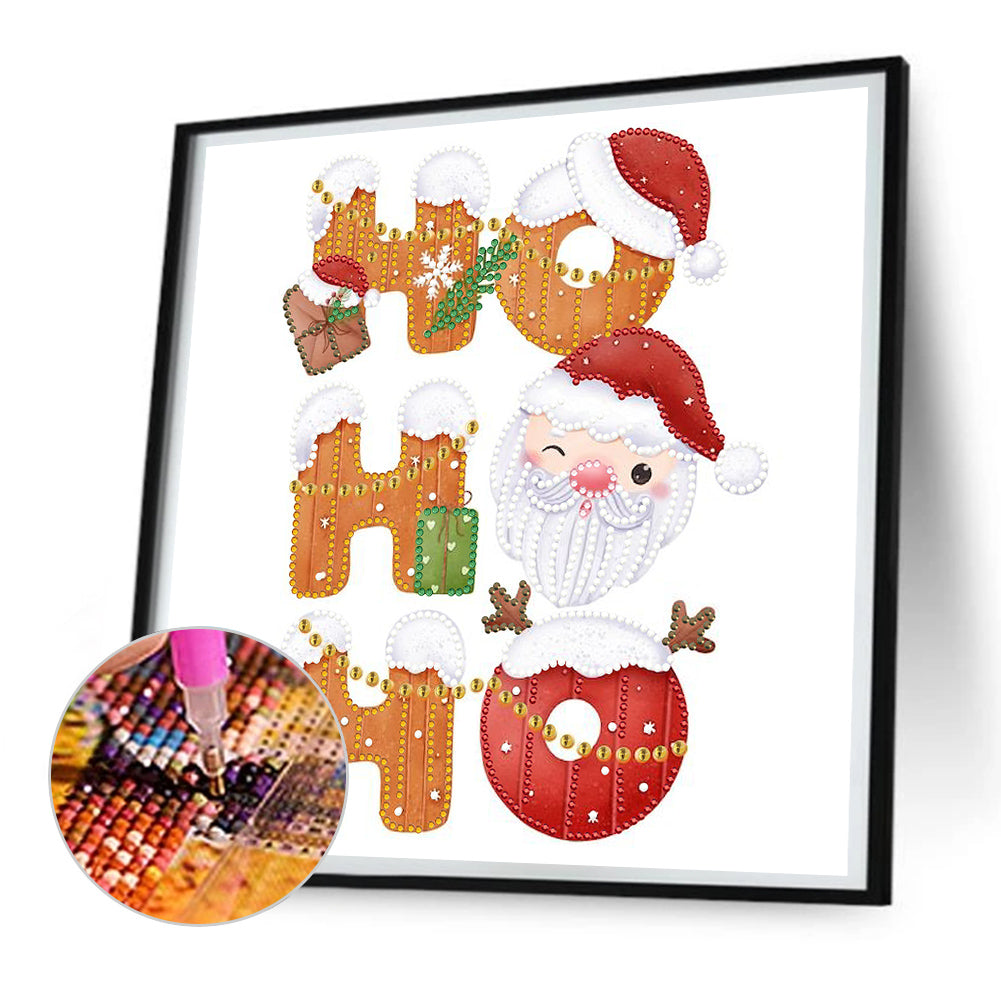 Christmas Santa Claus - Special Shaped Drill Diamond Painting 30*30CM