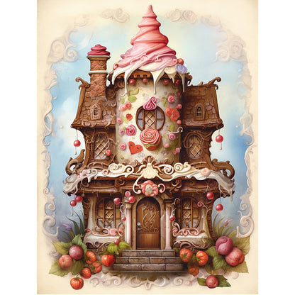 Cake House - 11CT Stamped Cross Stitch 50*65CM