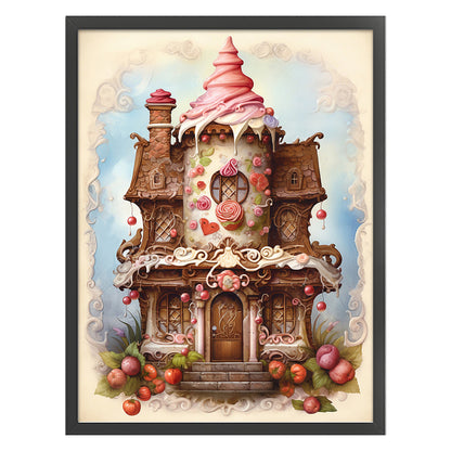 Cake House - 11CT Stamped Cross Stitch 50*65CM