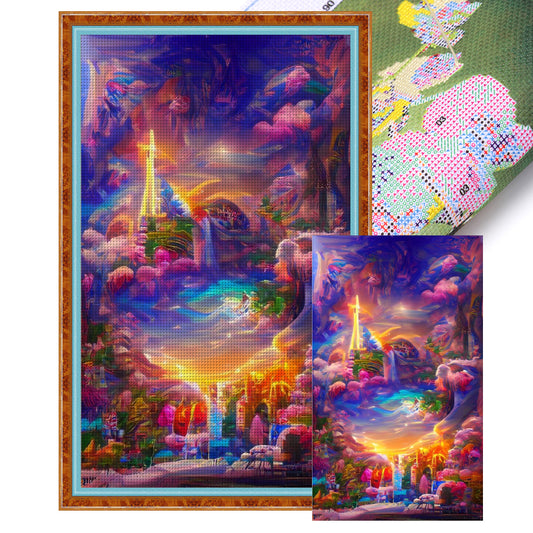 Wonderland - 11CT Stamped Cross Stitch 50*80CM