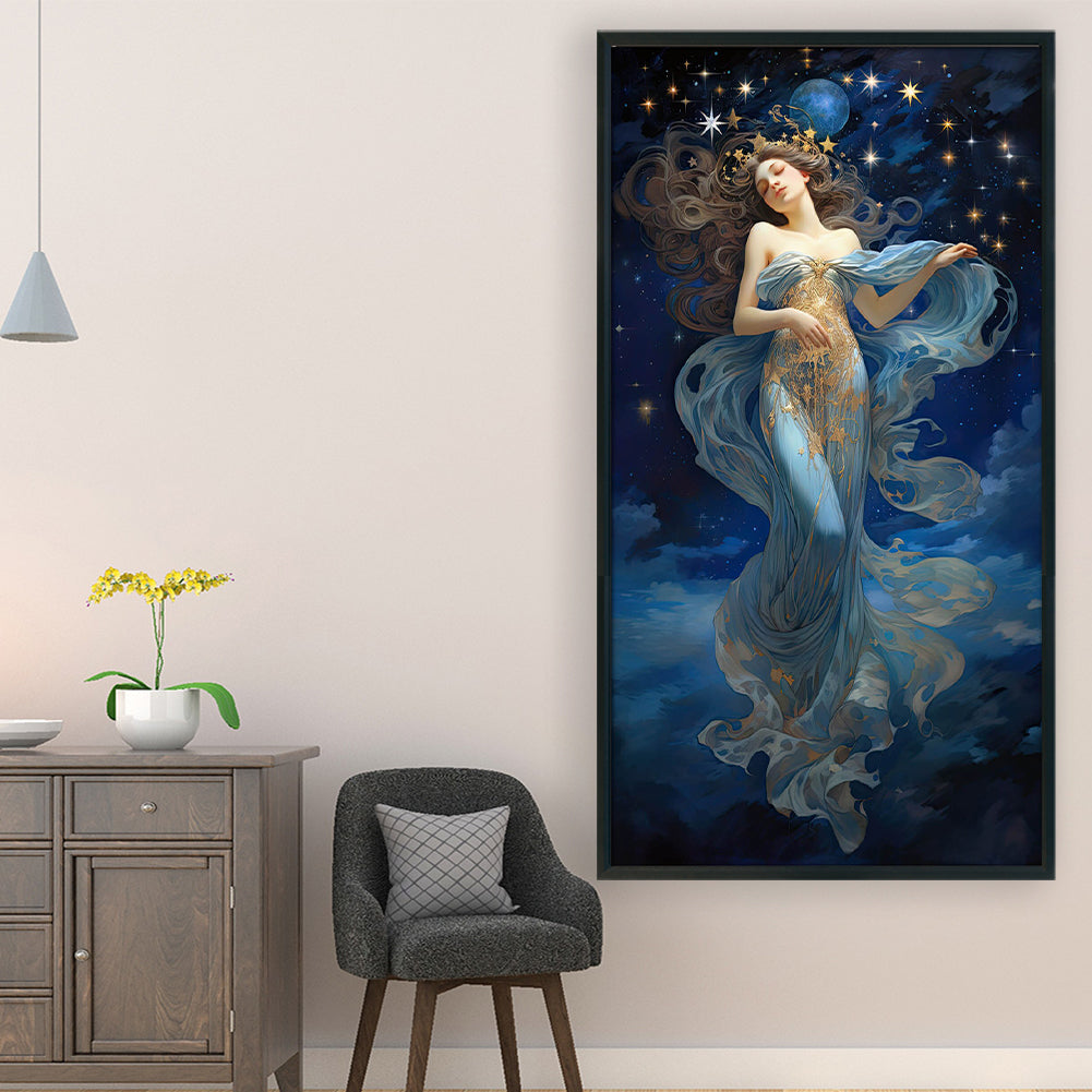 Star Goddess - 11CT Stamped Cross Stitch 50*90CM