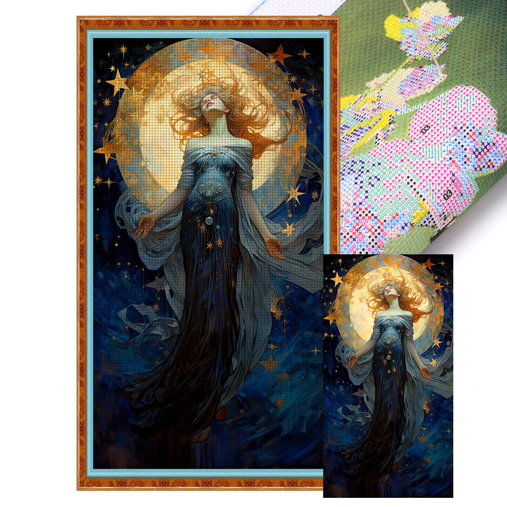 Star Goddess - 11CT Stamped Cross Stitch 50*90CM