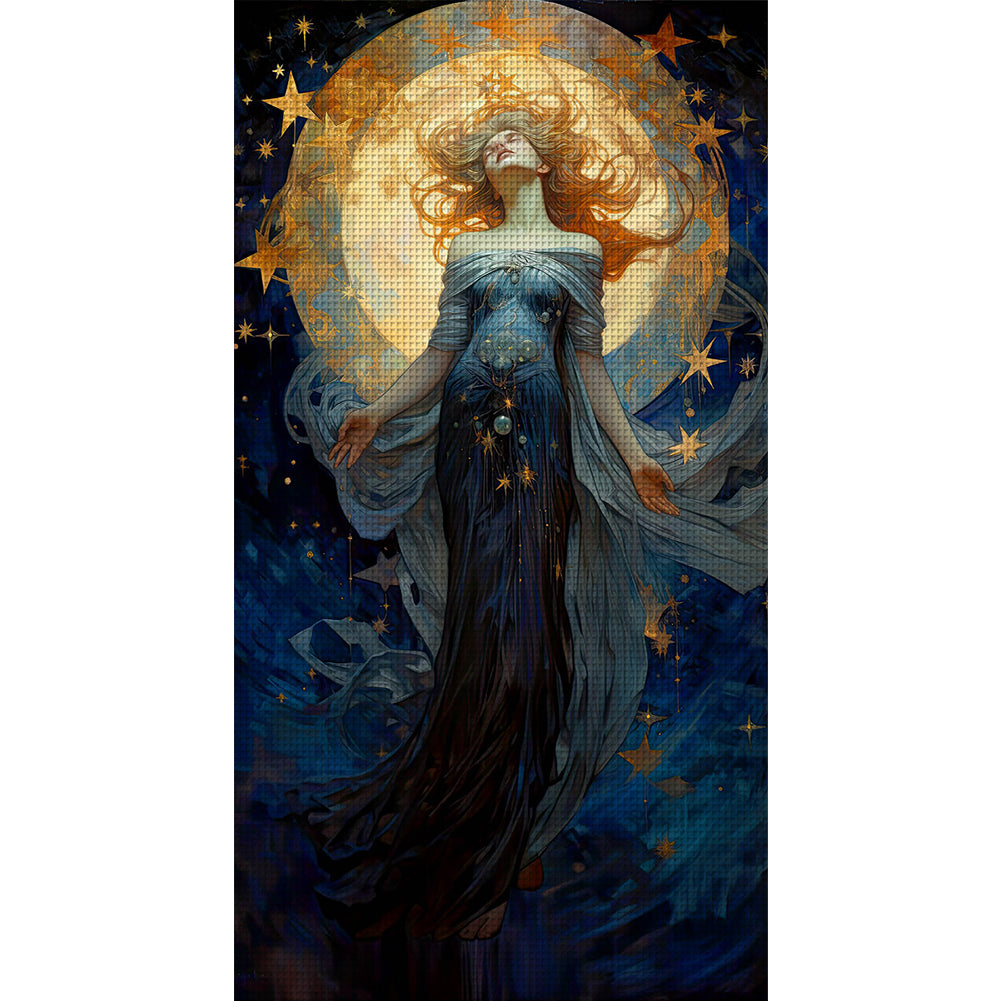 Star Goddess - 11CT Stamped Cross Stitch 50*90CM