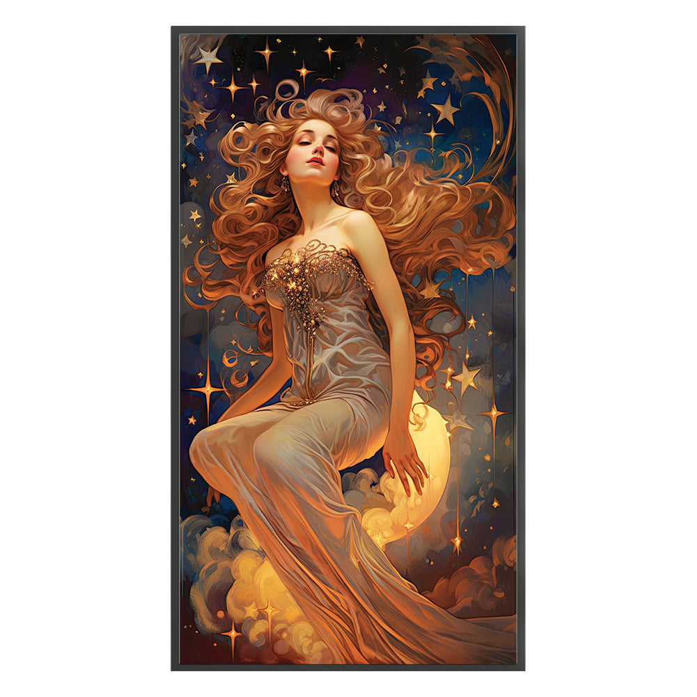 Star Goddess - 11CT Stamped Cross Stitch 50*90CM