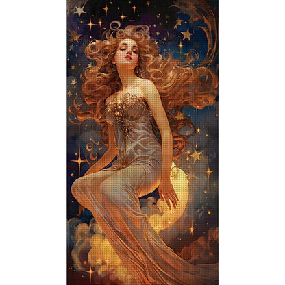 Star Goddess - 11CT Stamped Cross Stitch 50*90CM