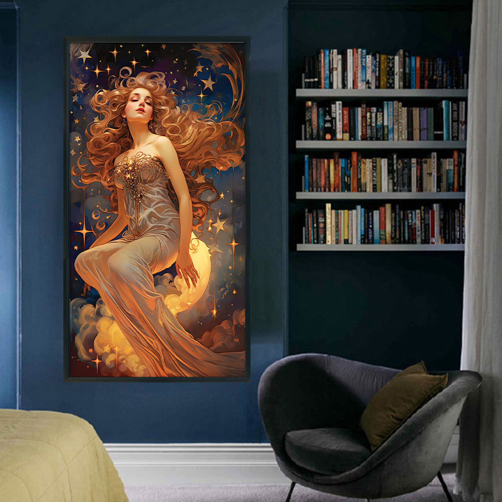 Star Goddess - 11CT Stamped Cross Stitch 50*90CM