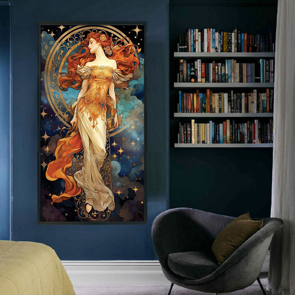 Star Goddess - 11CT Stamped Cross Stitch 50*90CM