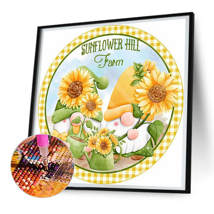 Sunflower - Full Round Drill Diamond Painting 30*30CM