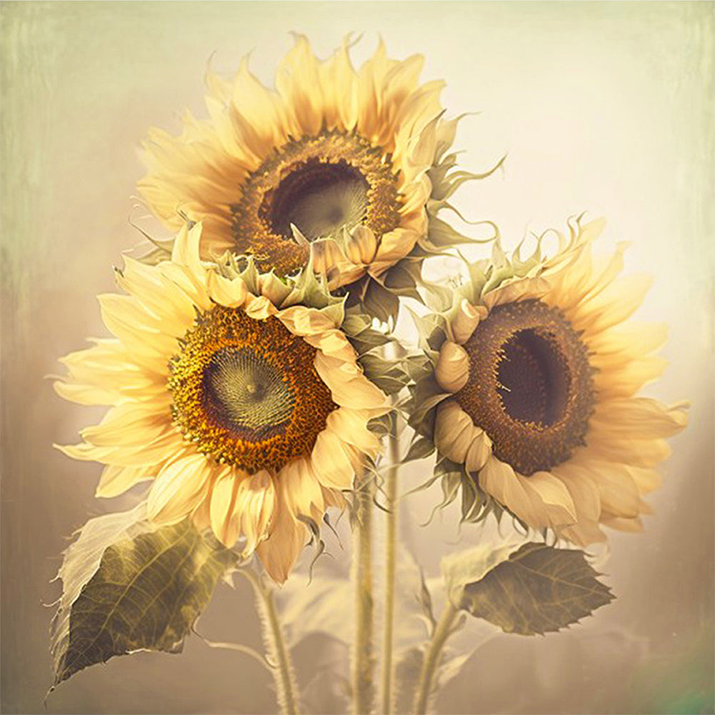 Sunflower - Full Square Drill Diamond Painting 50*50CM