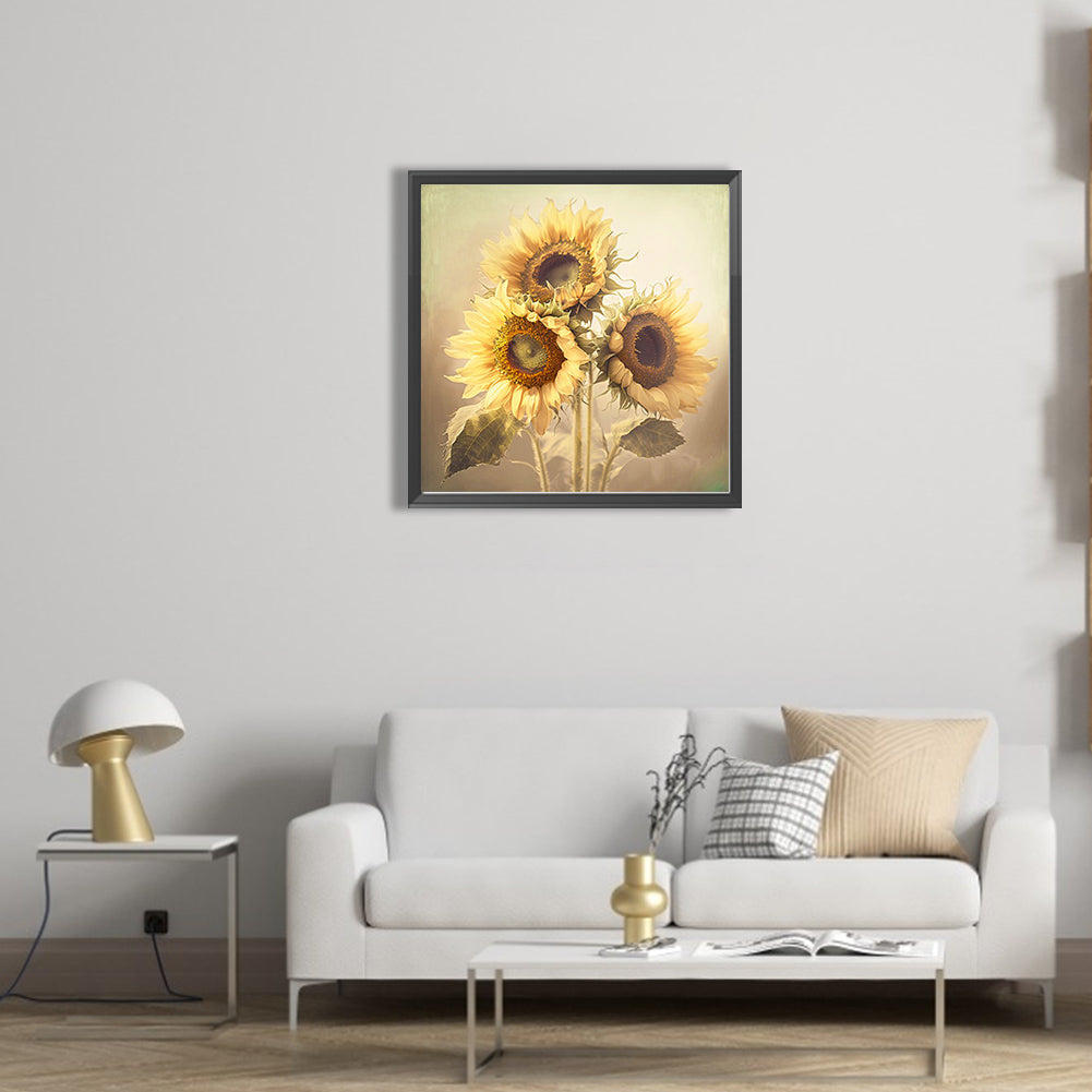 Sunflower - Full Square Drill Diamond Painting 50*50CM