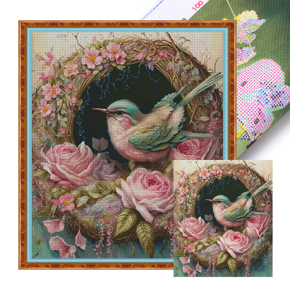 Dream Nest - 11CT Stamped Cross Stitch 80*90CM(Spring)