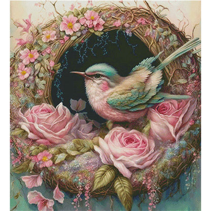 Dream Nest - 16CT Stamped Cross Stitch 58*65CM(Spring)