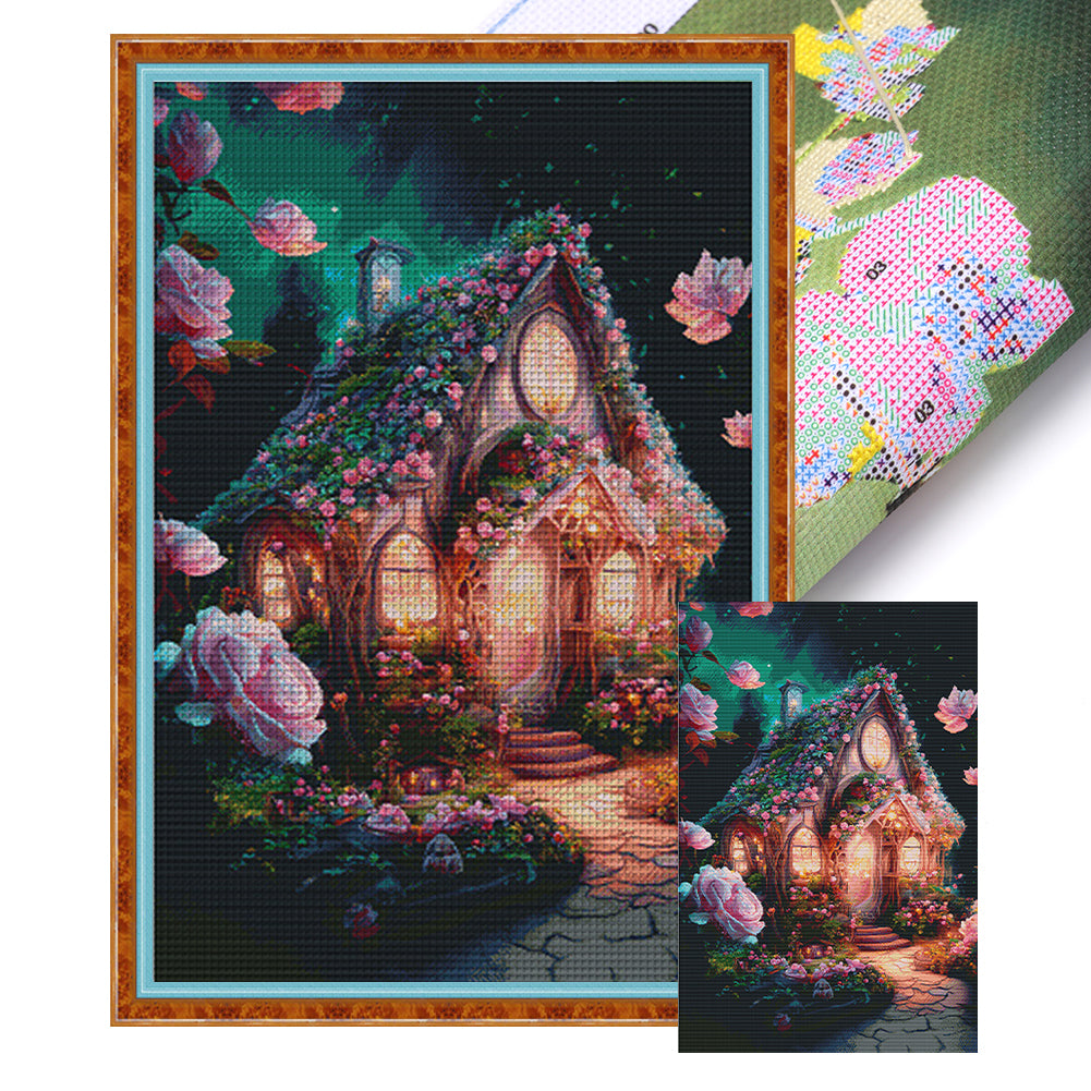 Dream Greenhouse - 16CT Stamped Cross Stitch 55*80CM(Spring)