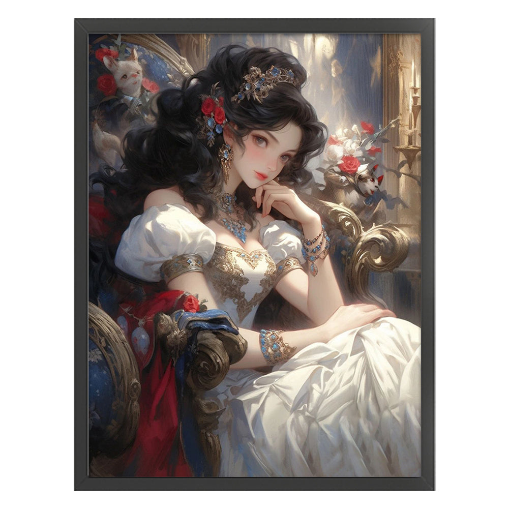 Classical Girl - 11CT Stamped Cross Stitch 50*65CM