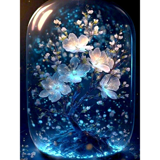 Glazed Crystal Flower - Full Round Drill Diamond Painting 30*40CM