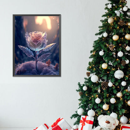 Glazed Crystal Flower - Full Round Drill Diamond Painting 30*40CM