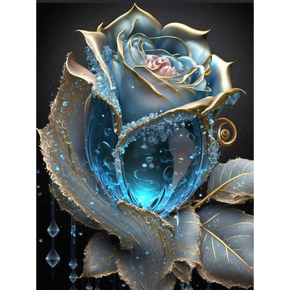 Glazed Crystal Flower - Full Round Drill Diamond Painting 30*40CM