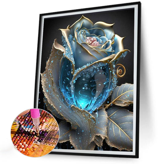Glazed Crystal Flower - Full Round Drill Diamond Painting 30*40CM