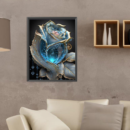 Glazed Crystal Flower - Full Round Drill Diamond Painting 30*40CM