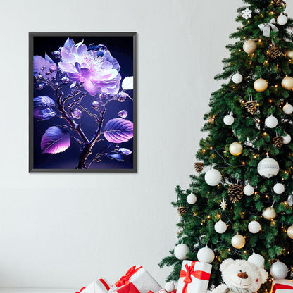 Glazed Crystal Flower - Full Round Drill Diamond Painting 30*40CM