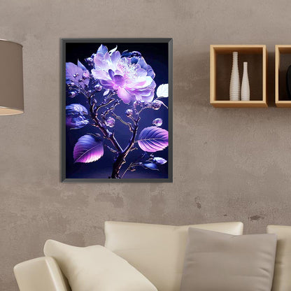 Glazed Crystal Flower - Full Round Drill Diamond Painting 30*40CM