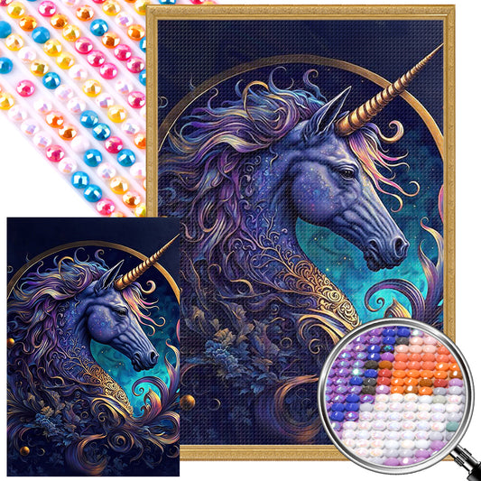 Unicorn - Full Round AB Drill Diamond Painting 40*60CM